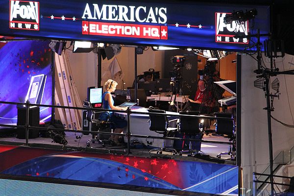 Then-Fox anchor Megyn Kelly covering the 2012 Democratic National Convention