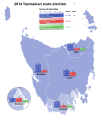 Results of the 2014 Tasmanian state election.