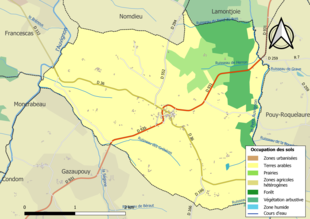 Mappa a colori che mostra l'uso del suolo.