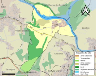 Mappa a colori che mostra l'uso del suolo.