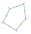 Pentagone convexe équilatéral