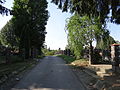 cmentarz rzym.-kat. (2 części rozdzielone drogą), poł. XIX