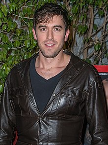 Adam J Yeend at premiere of 'Lust for Love', Feb 2014.jpg