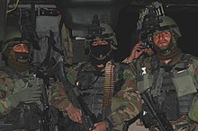 Members of the Afghan 201st Commando Kanak, two months before the battle Afghan National Army 201st Commando Kandak in Feb 2008.jpg