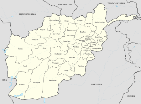 Fail:Afghanistan, administrative divisions - de - monochrome.svg