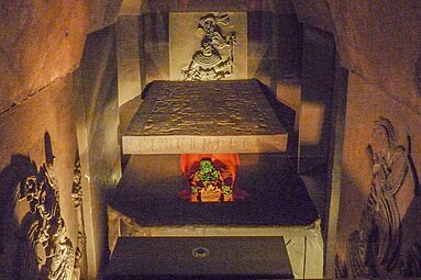 Reproduction of the Pakal's sarcophagus (Museo Nacional de Antropología in Mexico)
