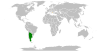 Location map for Albania and Argentina.