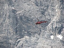 Alouette de la Sécurité Civile en intervention dans le Massif de la Vanoise