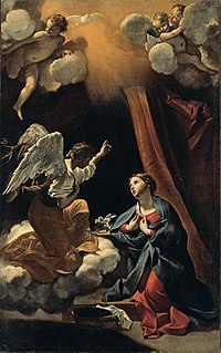 <i>Annunciation</i> (Lanfranco, Rome) Painting by Giovanni Lanfranco