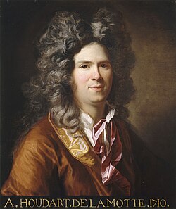 Antoine Houdar de La Motte 1710.