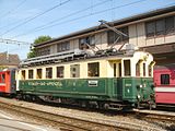 Automotor elèctric del ferrocarril suís de l'Appenzell, amb accionament conjunt. La línia per la que circulava tenia pocs trams amb cremallera.