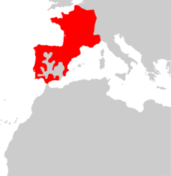 Arvicola sapidus range Map.png