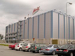 Nurmo's food factory is Atria's large slaughterhouse on the north side of Seinajoki. Atria slaughterhouse in Nurmo Seinajoki.JPG
