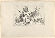 Bacchant, Satyre et Faunesse, Giambattista Tiepolo (vers 1740)