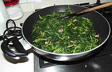 Agretti cooked with onions and bacon Barba frate saltata con cipolla e pancetta.jpg