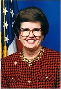 Barbara Vucanovich the first Hispanic elected to the United States House of Representatives, in which she served representing Nevada Barbara vucanovich.jpg