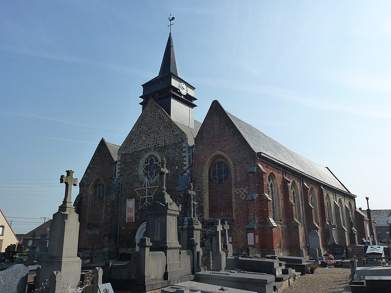File:Bavinchove (Nord, Fr) église, façade.JPG