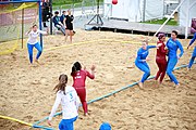 Deutsch: Beachhandball bei den Olympischen Jugendspielen 2018; Tag 6, 12. Oktober 2018; Mädchen, Platzierungsrundenspiel – Russland-Venezuela 2:0 English: Beach handball at the 2018 Summer Youth Olympics at 12 October 2018 – Girl's Consolation Round – Russland-Venezuela 2:0