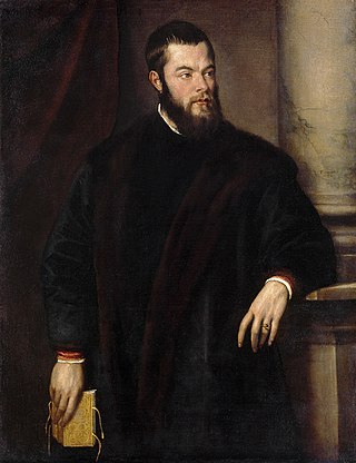 <i>Portrait of Benedetto Varchi</i> Painting by Titian