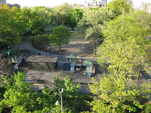 The site of Fort Washington in Bennett Park as it appeared in 2011