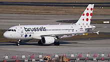 Berlin Brandenburg Airport Brussels Airlines Airbus A319-111 OO-SSJ (DSC04664).jpg