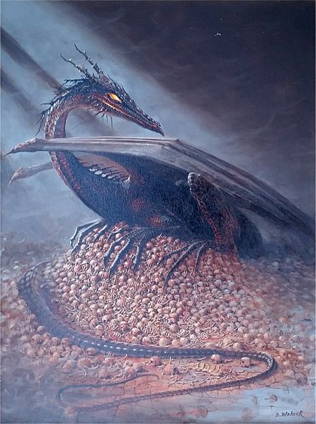 A painting of Ancalagon the Black