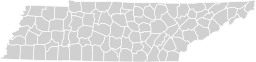 Blank map subdivisions 2019 Albers Tennessee