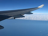 Tragfläche einer Boeing 747 mit Winglet