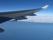 Tragfläche einer Boeing 747-400 mit Winglet