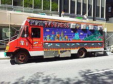 A food truck in Boston in 2012, the year after the passage of the Mobile Food Truck Ordinance Boston food truck. 03.jpg