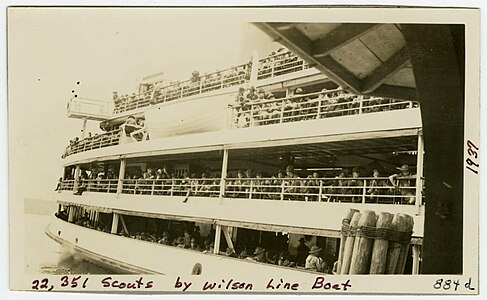 Arrival to Mount Vernon by the Wilson Line Boat