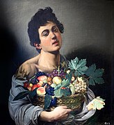 Caravaggio: Deček s košaro sadja, 1593/1594