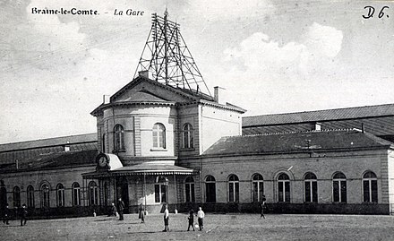 La gare, avant 1917.
