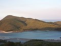 View from the Peak of the channel and the airstrip.