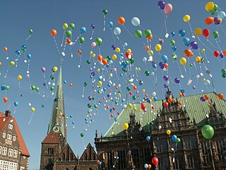 <span class="mw-page-title-main">Balloon release</span> Releasing gas-filled balloons into the air