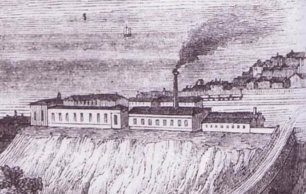 The works in 1846 (detail from an engraving of London Road viaduct).