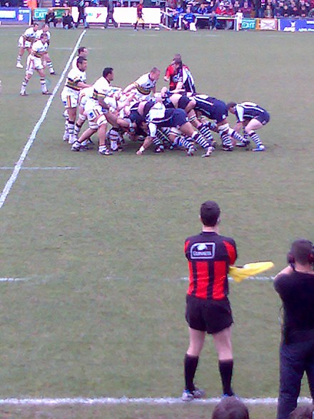 Bristol playing Northampton during the 2007–08 Premiership.