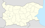 Nikopolis på en karta över Bulgarien