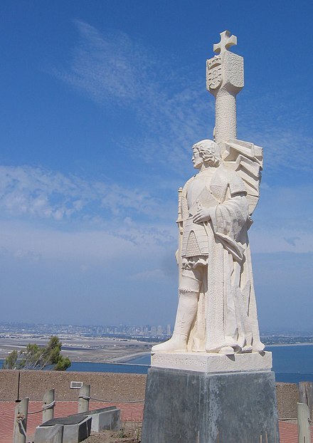 Cabrillo looks over San Diego