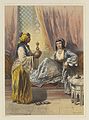 Cairene lady waited upon by a Galla Slave. Wellcome L0071552.jpg