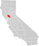 Карта округа Калифорния (округ Йоло выделен) .svg