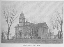Photo of Campbell College in Holton, Kansas Campbell college.jpg