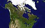 Сателитски снимак Канаде
