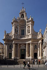 Basilica della Collegiata in Catania, designed by Stefano Ittar, circa 1768.