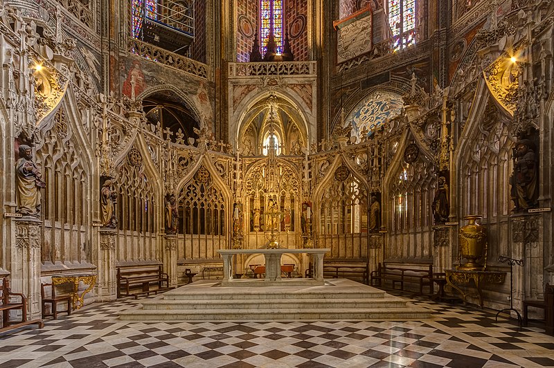 File:Cathedral of Saint Cecilia of Albi - 7095 - Altar and choir.jpg