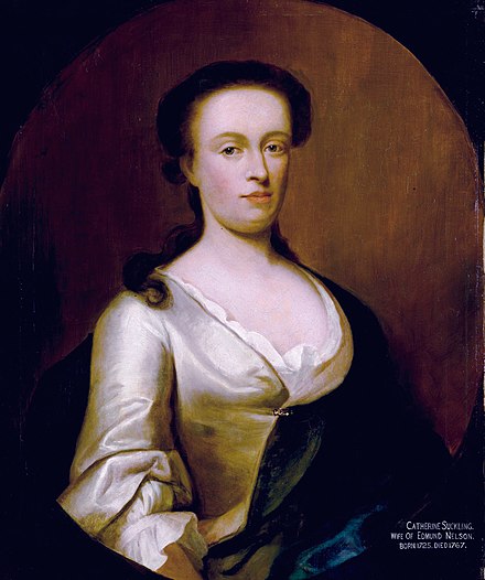 Catherine Suckling, wife of the Rev. Edmund Nelson