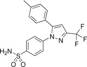 Celecoxib structure.png