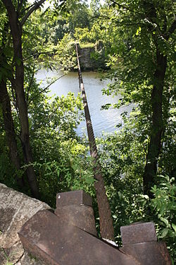 Chain Bridge di Lehigh River, Easton PA 01.JPG