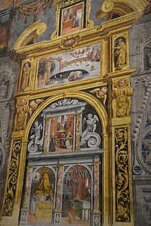 Ex votes on the counter-facade, second half of the 16th century Chiesa di Santa Maria del Carmine (Pavia) 11.jpg