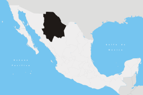 Штат Чіуауа на мапі Мексики